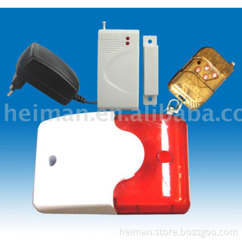wireless sound & flash alarm system on spot